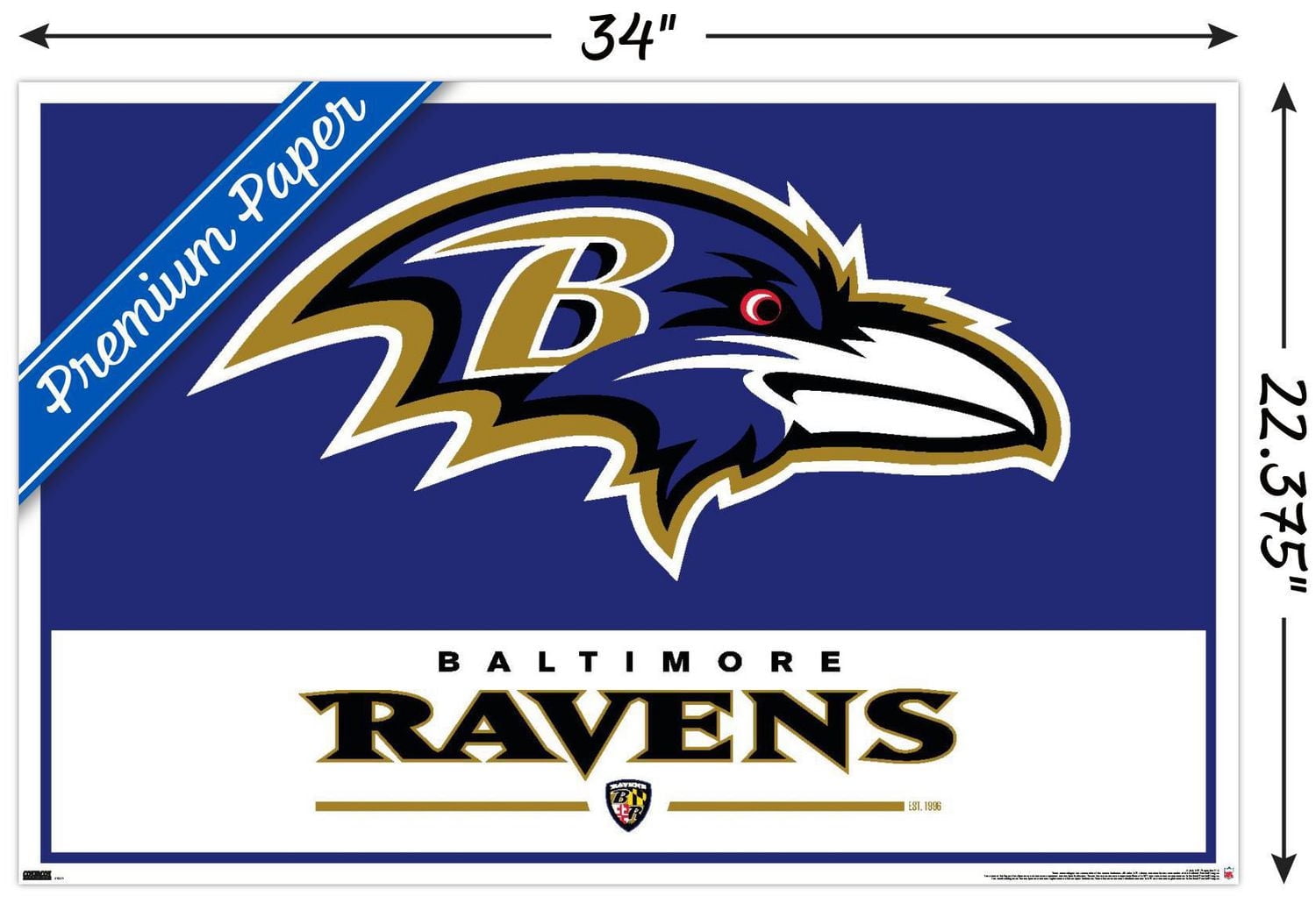 NFL Baltimore Ravens - Logo 21 Wall Poster