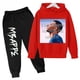 thumbnail image 5 of 2024 Ropa para niños CALIENTE Conjunto de sudadera con capucha para niños más pantalones de sudadera Conjunto de 2 piezas para niños y niñas Mbappe Avatar Estampado Bebé Niña, 5 of 5