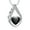 Black, variant on Teardrop Urn Necklace for Ashes Heart Shape Memorial Keepsake Pendant for Human Ashes for Women Gift