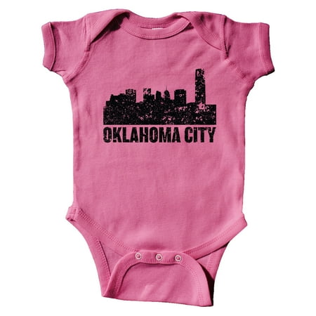 

Inktastic Oklahoma City Skyline Grunge Gift Baby Boy or Baby Girl Bodysuit