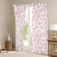 thumbnail image 3 of jejeloiu Abstract Leopard Print Blackout Curtains Set of 2 (52x84 Each),Rustic Farmhouse Retro Window Curtains,Pink White Curtains and Drapes For Girl,Microfiber Bedroom Decor, 3 of 6