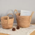 thumbnail image 2 of Woven Handheld Flower Baskets Rattan Plant Pots Plant Pots Storage Baskets Home Decoration Flower Baskets A, 2 of 7