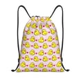 thumbnail image 1 of Xecao Ducks And Pink Heart Pattern Sports Drawstring Backpack - String Swim Gym Bag with Wet Proof Pocket for Women&Men-Small, 1 of 6