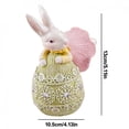 thumbnail image 3 of Chmadoxn Easter Figurine Bunny and Egg Decor - Easter Rabbit Gifts,Easter Bunny Statue,Easter Party Decorations, 3 of 5