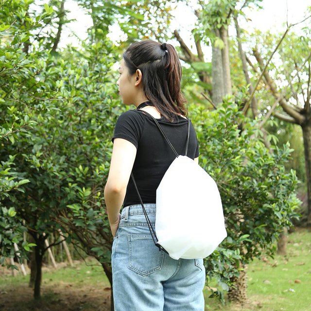 Mochila de almacenamiento para mochilas con cordón impermeable para deportes al aire libre (blanco) Ndcxsfigh Nuevos Originales