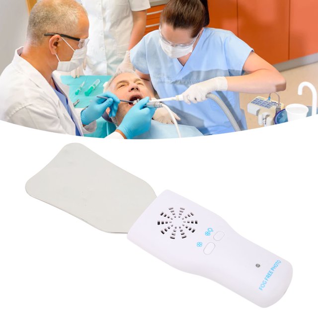 MANGO DE ESPEJO, Luz de Luz LED Suave Mango Cómodo Acero inoxidable inoxidable Niebla libre para inspección de dientes