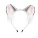 thumbnail image 2 of Diadema con orejas de gatito de peluche para mujer y niña, aro para el pelo con orejas de animal para escenario Gris, 2 of 7