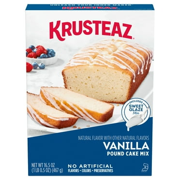 Krusteaz Vanilla Pound Cake Mix, 16.5 oz Box