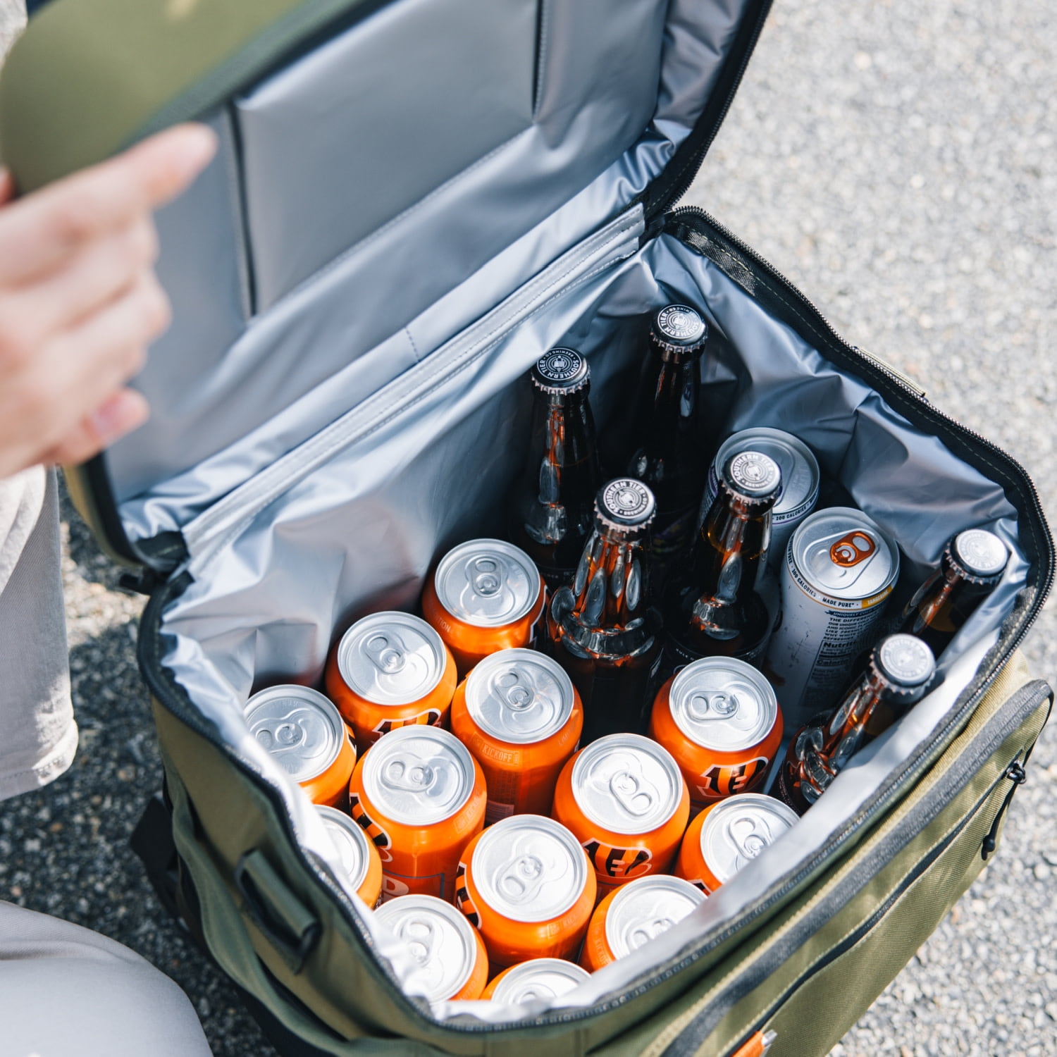 RTIC 40-Can, 21 Qt, Collapsible Wheeled Cooler with Bottle Opener, Lavender