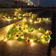 thumbnail image 4 of Fiudx Guirnalda de Luces Led con Diseño de Flores, Diseño de Girasol, Efecto de Luz Cálida, Energía Solar, 2 M de Largo, Ideal para Jardín Exterior, Decoración de Fiestas, Funciona con Pilas, Resiste, 4 of 7