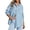 Light Blue, variant on EMMIOL Women's Oversized 100% Cotton Denim Shirt Long Sleeve Button-Down Blouse with Pockets Casual Western Style