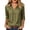 Army Green#71, variant on UVEASISHA Blouses for Women Collared V Neck 3/4 Sleeve Tops Loose Fit Pullover Shirts Casual Work Everyday Summer Wear Beige XXL