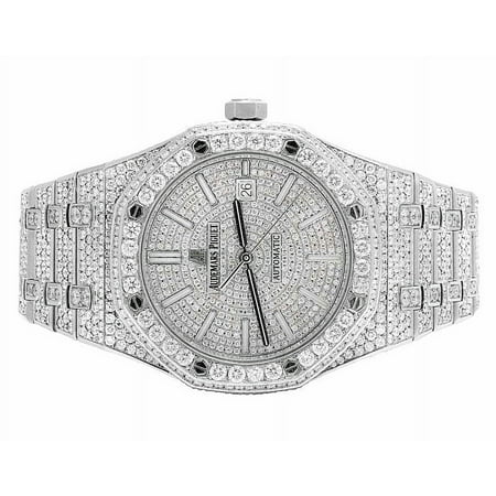 Audemars Piguet Mens 41 MM Audemars Piguet Royal Oak Stainless Steel with VS diamond (22.5 Ct)