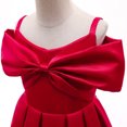 thumbnail image 4 of HAWEE Robe de Demoiselle d'Honneur pour Petite Fille, Nœud, Pageant, Fête, Mariage, Robes Formelles, Bal, Robes de Soirée pour 3-8 Ans, 4 of 6
