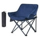 thumbnail image 2 of Asiento de mochilero de silla de campamento portátil para acampar actividades al aire libre Azul profundo, 2 of 8