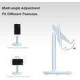 thumbnail image 3 of Phone Stand for Desk, Cell Phone Stand Adjustable Desk Phone Holder Tablet Holder Phone Dock (Blue), 3 of 5