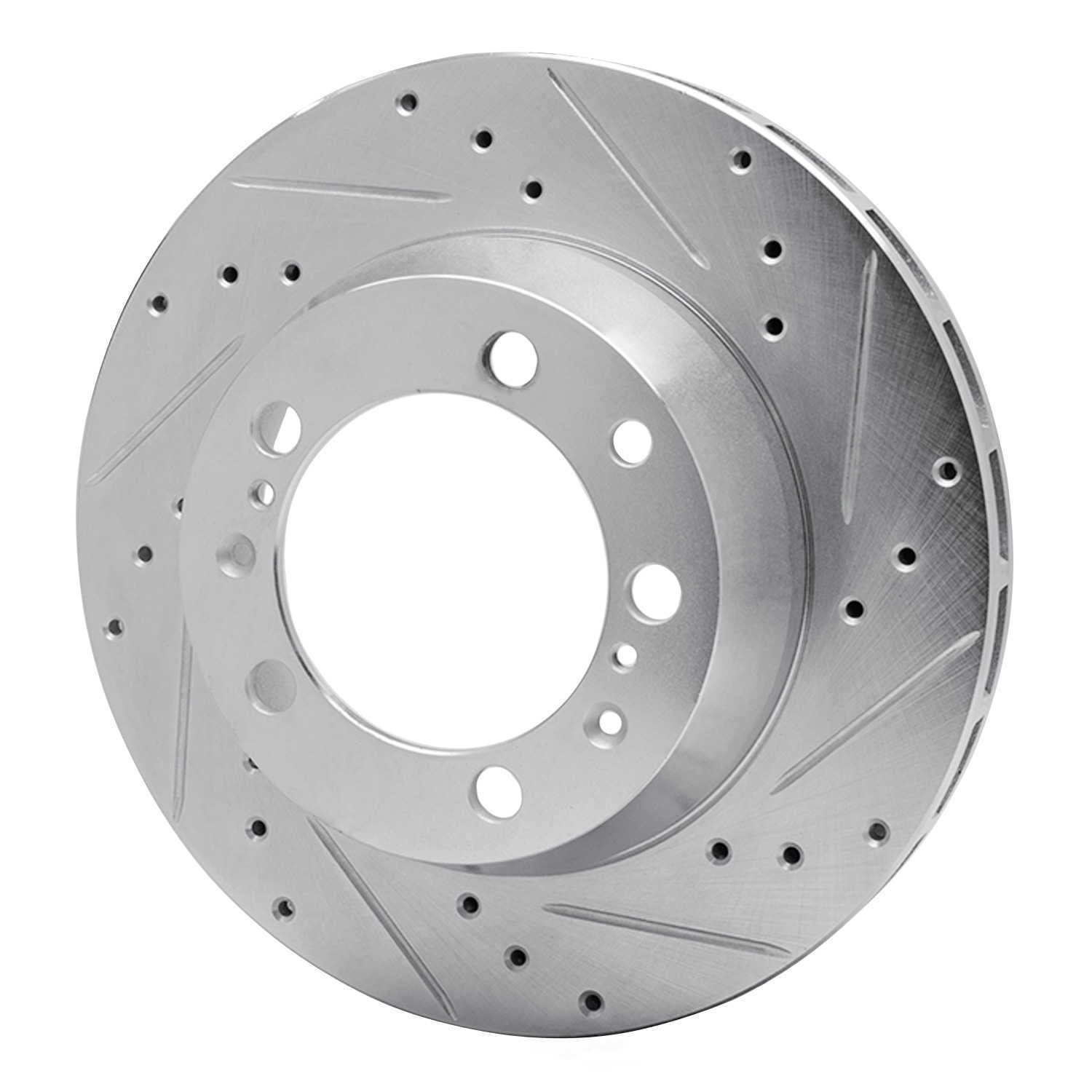Dynamic Friction Company 631-02030D DFC Brake Rotor - Drilled And Slotted - Silver