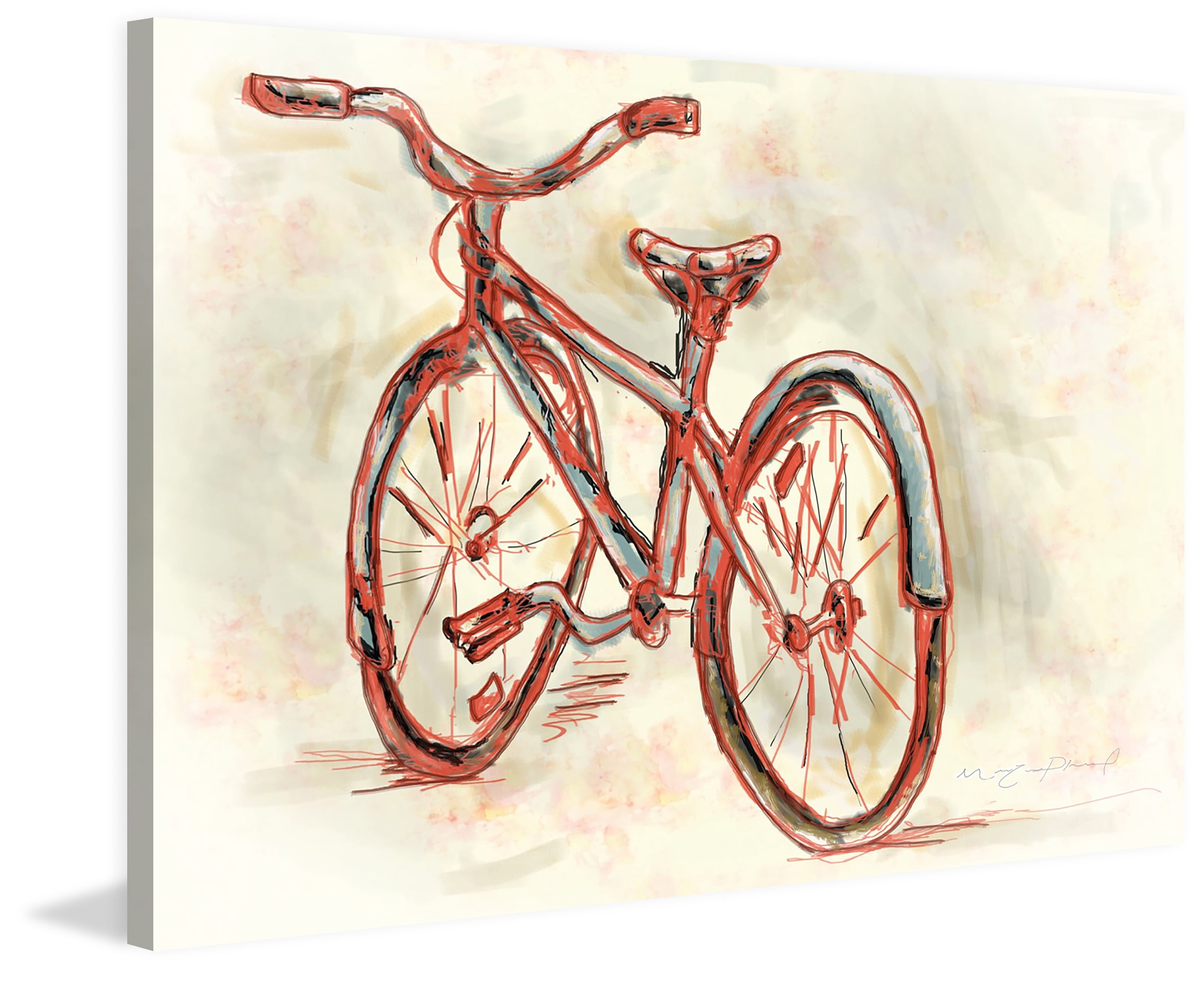 "Velo" Painting Print on Wrapped Canvas
