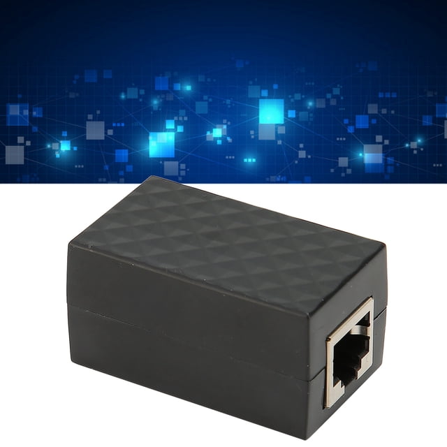 Protector Contra Sobretensiones Ethernet, Protección Total POE Gigabit RJ45 Supresor De Truenos Evita Interferencias Red LAN Carcasa Retardante De Llama Para Dispositivos De