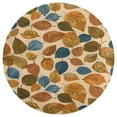 thumbnail image 3 of Autumn Harvest Maple Leaves Thanksgiving Round Rugs -Washable Non-Slip Small Round Area Rug Throw Soft Circle Rugs for Bedroom, Modern Print Indoor Carpet for Entryway Sofa Living Room, 3 of 6