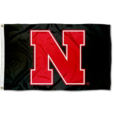 - Nebraska Cornhuskers Black N 3' x 5' Pole Flag