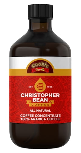 Cookie Doodle Cold Brew, Iced Coffee, Hot Coffee Christopher Bean Liquid Java (4 Ounce Bottle) Makes 12-16 Cups