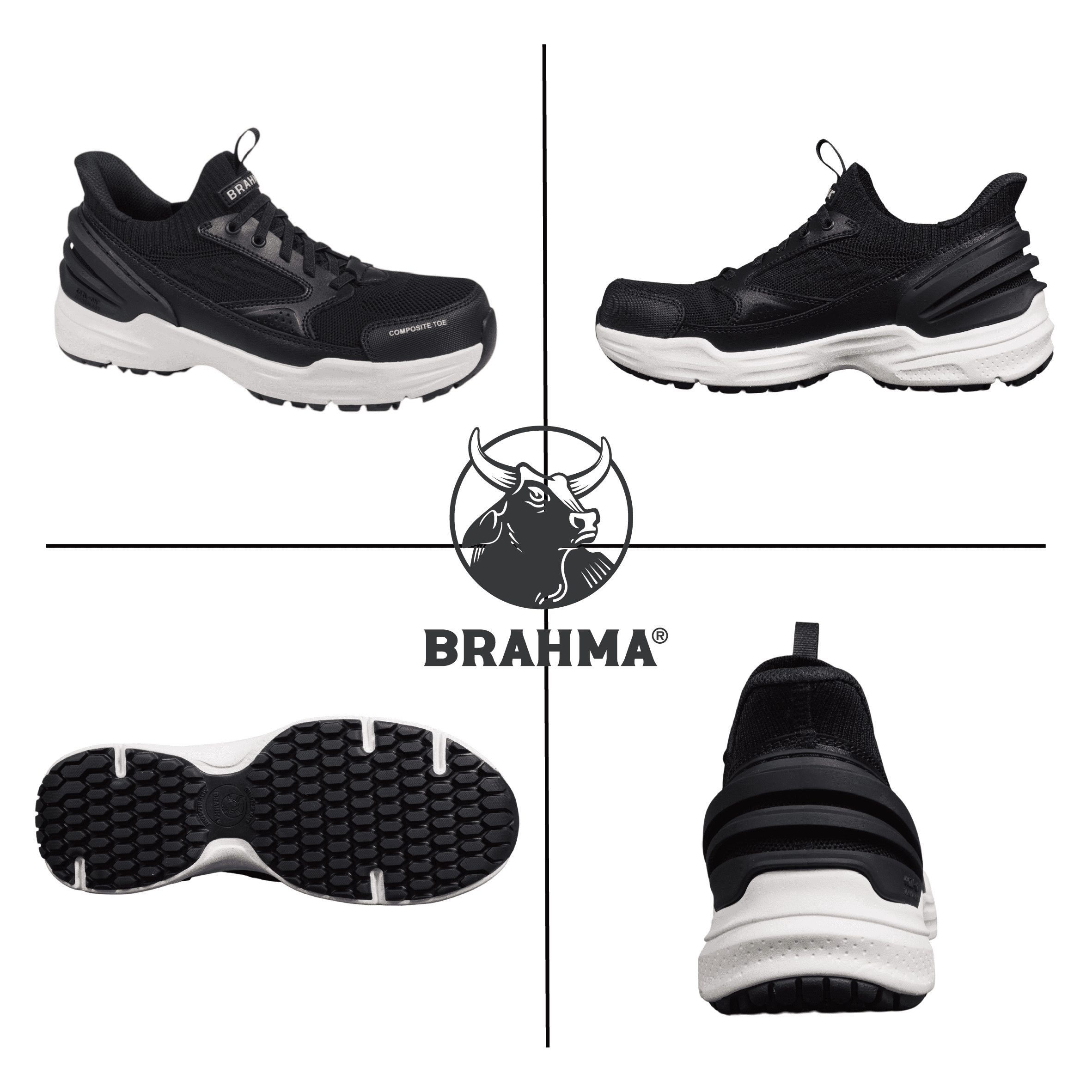 Brahma Women's Composite Toe Coil On Work Shoes