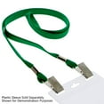 thumbnail image 4 of 25 Pack - Double Sided/Open Ended Lanyards with Two Bulldog Clips - Twist Free 2 Hook Design (1 on Each End) for Special Event Badges, Credentials and Ticket Holders (Green), 4 of 4