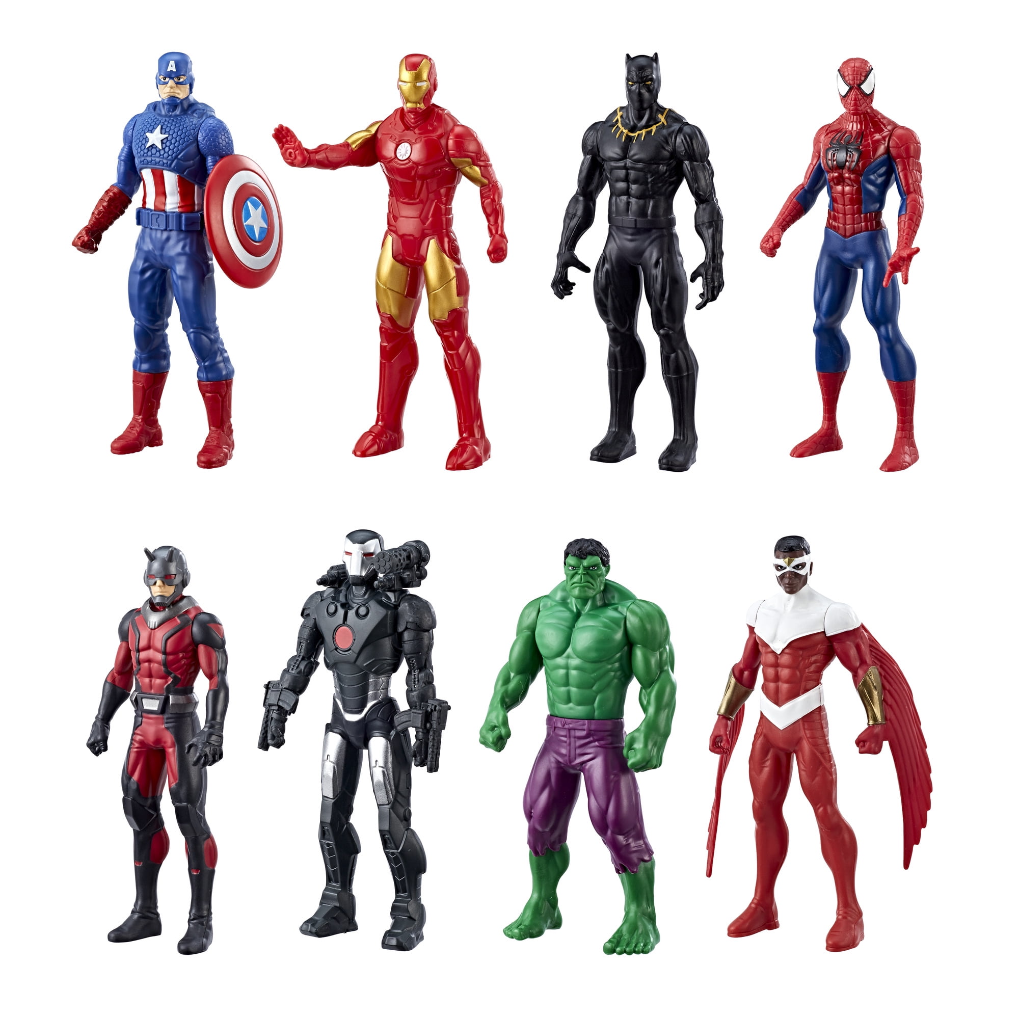 6 PCS The Avengers Hero Captain America/Hulk/Iron Man/Batman Action Figure Toys 