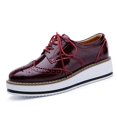 thumbnail image 1 of Oxford Leather Flat Shoes For Women, 1 of 1