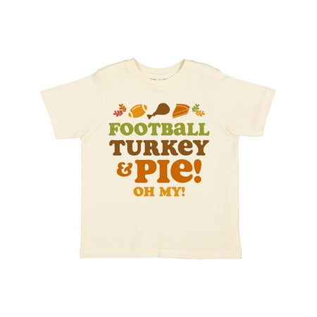 

Inktastic Football Turkey and Pie Gift Toddler Toddler Girl T-Shirt