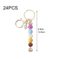 thumbnail image 2 of Jiibva 24Pcs Beadable Keychains Bars, Metal Beaded Keychain Blanks Bulk Making Supplies Kit with Lobster Hook for Pendant DIY Art Crafts, 2 of 7