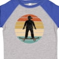 thumbnail image 4 of Inktastic Skateboarding Retro Sunset Skateboarder Boys Toddler T-Shirt, 4 of 5