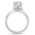 thumbnail image 3 of Silvago Jewel 2 Ct Round Cut Lab Created Diamond Solitaire Rings - 14K White Gold Plated Ring for Her - Diamond Engagement Wedding Ring for Women's - 9th Year Wedding Anniversary Gifts for Women's, 3 of 3