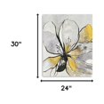 thumbnail image 5 of 30" Modern Yellow and Black Flower in Bloom Canvas Wall Art, 5 of 5