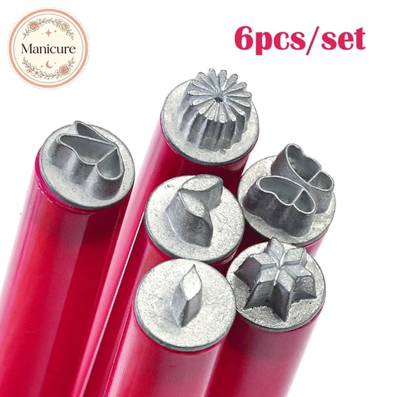 Nail Art Stamp Pen Set, Multiple Pattern Silicone Stamping Heads, Hand‑Held Manicure Stamping Tools, For Diy Pattern Printing On Nails, Creative Nail Decoration Supplies For Home And Salon Manicure