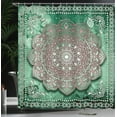 thumbnail image 3 of Ambesonne Ethnic Shower Curtain, Mystic Mandala Artwork Boho, 69"Wx84"L, Dried Rose, 3 of 4