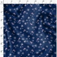thumbnail image 3 of Soimoi Florals Printed, Polyester Fleece, Fabric by The Yard Sewing DIY Stretch Fabric 56 Inches Wide, WarmFabric for Hats, Coats, Gloves, Blankets, Dark Blue, 3 of 6