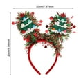 thumbnail image 5 of Selrti Christmas Headband for Women Girls Holiday Tree/Reindeer/Snowman/Bell Hair Aceessory with Tinsel for Xmas Party Favor, 5 of 8