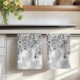thumbnail image 7 of Rustic Botanical Kitchen Towels Set of 2, Farmhouse Weeping Leaves Vintage Gray Absorbent Dish Towels for Kitchen, Microfiber Hand Towel, Quick Drying Tea Towel for Cleaning Decorative Dishcloths, 7 of 7
