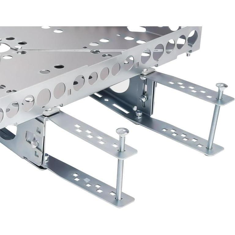 Kojem RV Bumper Mounted Generator Cargo Carrier Tray Kit Steel Silvery