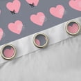 thumbnail image 5 of Feelyou Cute Princess Bowknot Black Out Curtains, Love Heart Grey Pink Curtains Pack of 2 (42x63 Each), Teens Kids Boys Girls Bedroom Curtains, Living Room Curtains Decor, 5 of 7