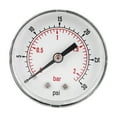 thumbnail image 2 of Axial Pressure Gauge, Brass Components Back Connection Durability Water Pressure Gauge  For Gas For Water For Air, 2 of 8