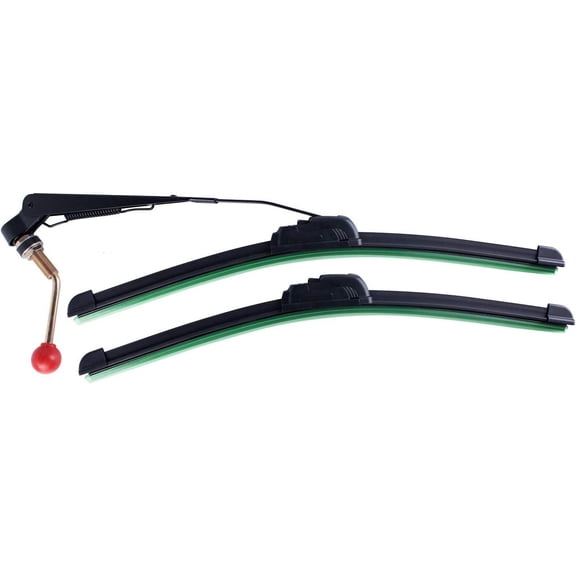 UTV Hand Operated Windshield Wiper Compatible with Polaris Ranger RZR Can Am Kawasaki Honda Pioneer Golf Cart Manual Windshield Wiper Blades Assembly Windshield Kit Instruction Included
