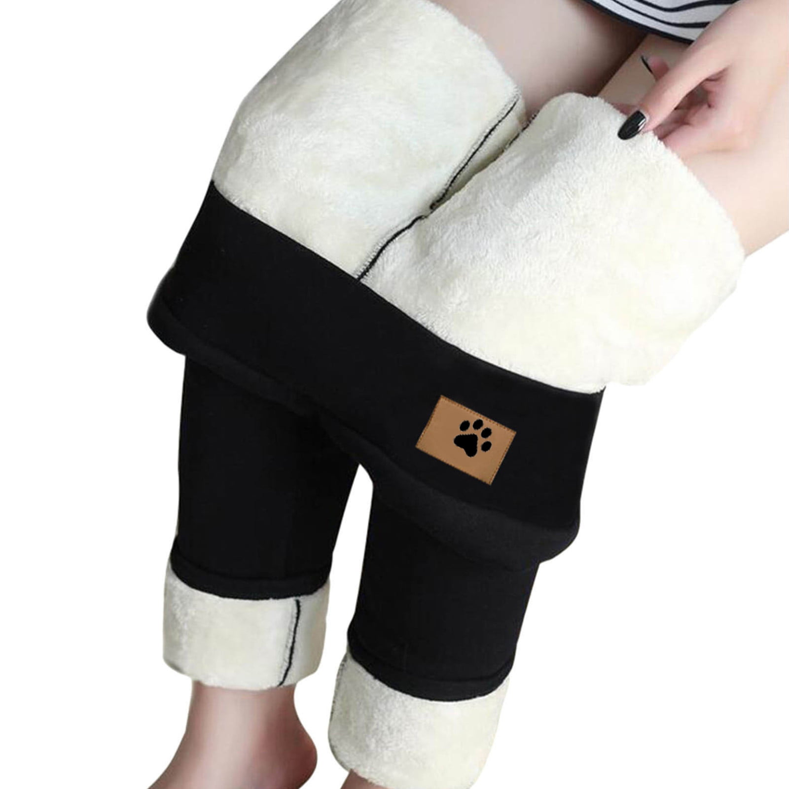 Ilfioreemio 2 Pack Fleece Lined High Waisted Leggings for Women - Warm  Winter Pants Tummy Control Yoga Hiking Running Tights 