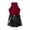 Red, variant on Toddler Girls Clothes Set Summer Sleeveless Ribbed Strap Tops PU Leather Shorts 2PCS Suit Children Clothing Kids Outfits