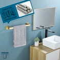 thumbnail image 6 of KOKOSIRI Bath Towel Bar Kitchen Dish Cloths Hanger 16 Inch Hand Towel Holder Stainless Steel Wall Mounted Brushed Gold B4003BG-L16, 6 of 9