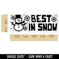 thumbnail image 2 of Best in Snow Teacher Student School Self-Inking Rubber Stamp Ink Stamper - Pink Ink - Large 2-3/4 Inch, 2 of 7