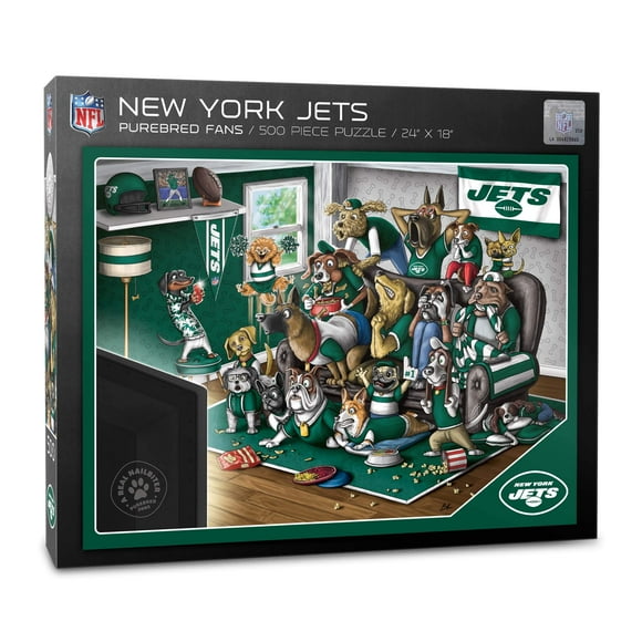 Puzzle YouTheFan NFL New York Jets Purebred Fans, 500 unidades