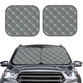 thumbnail image 2 of JUNZAN Cute Shark Pattern Car Windshield Sun Shade | Reflective Sunshade | Foldable 2-Piece Sun Shield Protect Your Car | Fits Sedans, SUVs, Hatchbacks-Large, 2 of 6